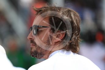 World © Octane Photographic Ltd. Formula 1 – Canadian GP - Grid. McLaren MCL33 – Fernando Alonso. Circuit Gilles Villeneuve, Montreal, Canada. Sunday 10th June 2018.