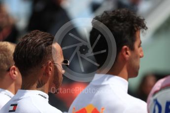 World © Octane Photographic Ltd. Formula 1 – Canadian GP - Grid. Mercedes AMG Petronas Motorsport AMG F1 W09 EQ Power+ - Lewis Hamilton. Circuit Gilles Villeneuve, Montreal, Canada. Sunday 10th June 2018.