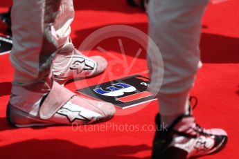 World © Octane Photographic Ltd. Formula 1 – Canadian GP - Grid. Sahara Force India VJM11 - Esteban Ocon. Circuit Gilles Villeneuve, Montreal, Canada. Sunday 10th June 2018.