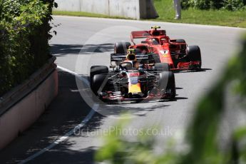 World © Octane Photographic Ltd. Formula 1 – Canadian GP - Practice 1. Aston Martin Red Bull Racing TAG Heuer RB14 – Max Verstappen. Circuit Gilles Villeneuve, Montreal, Canada. Friday 8th June 2018.