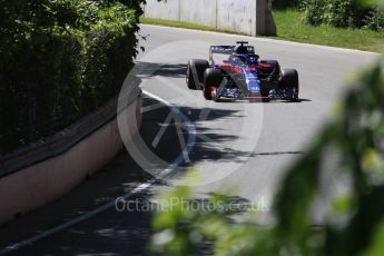 World © Octane Photographic Ltd. Formula 1 – Canadian GP - Practice 1. Scuderia Toro Rosso STR13 – Brendon Hartley. Circuit Gilles Villeneuve, Montreal, Canada. Friday 8th June 2018.