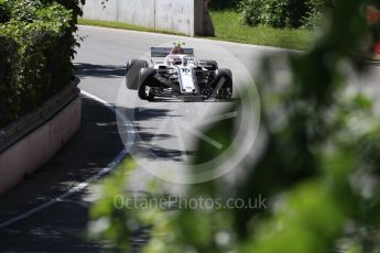 World © Octane Photographic Ltd. Formula 1 – Canadian GP - Practice 1. Alfa Romeo Sauber F1 Team C37 – Charles Leclerc. Circuit Gilles Villeneuve, Montreal, Canada. Friday 8th June 2018.