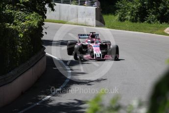 World © Octane Photographic Ltd. Formula 1 – Canadian GP - Practice 1. Sahara Force India VJM11 - Nikita Mazepin. Circuit Gilles Villeneuve, Montreal, Canada. Friday 8th June 2018.