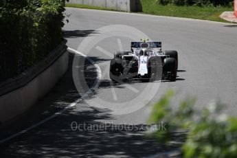 World © Octane Photographic Ltd. Formula 1 – Canadian GP - Practice 1. Williams Martini Racing FW41 – Sergey Sirotkin. Circuit Gilles Villeneuve, Montreal, Canada. Friday 8th June 2018.