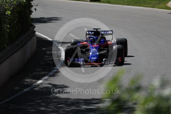 World © Octane Photographic Ltd. Formula 1 – Canadian GP - Practice 1. Scuderia Toro Rosso STR13 – Brendon Hartley. Circuit Gilles Villeneuve, Montreal, Canada. Friday 8th June 2018.