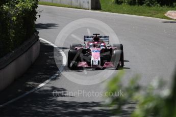 World © Octane Photographic Ltd. Formula 1 – Canadian GP - Practice 1. Sahara Force India VJM11 - Nikita Mazepin. Circuit Gilles Villeneuve, Montreal, Canada. Friday 8th June 2018.