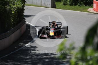 World © Octane Photographic Ltd. Formula 1 – Canadian GP - Practice 1. Aston Martin Red Bull Racing TAG Heuer RB14 – Daniel Ricciardo. Circuit Gilles Villeneuve, Montreal, Canada. Friday 8th June 2018.