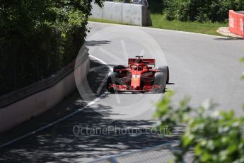 World © Octane Photographic Ltd. Formula 1 – Canadian GP - Practice 1. Scuderia Ferrari SF71-H – Sebastian Vettel. Circuit Gilles Villeneuve, Montreal, Canada. Friday 8th June 2018.