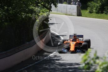 World © Octane Photographic Ltd. Formula 1 – Canadian GP - Practice 1. McLaren MCL33 – Fernando Alonso. Circuit Gilles Villeneuve, Montreal, Canada. Friday 8th June 2018.