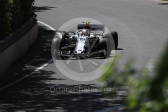 World © Octane Photographic Ltd. Formula 1 – Canadian GP - Practice 1. Alfa Romeo Sauber F1 Team C37 – Charles Leclerc. Circuit Gilles Villeneuve, Montreal, Canada. Friday 8th June 2018.