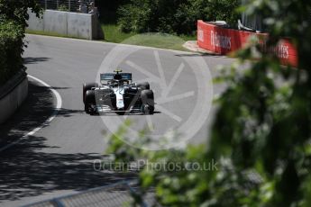 World © Octane Photographic Ltd. Formula 1 – Canadian GP - Practice 1. Mercedes AMG Petronas Motorsport AMG F1 W09 EQ Power+ - Valtteri Bottas. Circuit Gilles Villeneuve, Montreal, Canada. Friday 8th June 2018.