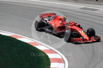 World © Octane Photographic Ltd. Formula 1 – Canadian GP - Practice 2. Scuderia Ferrari SF71-H – Kimi Raikkonen. Circuit Gilles Villeneuve, Montreal, Canada. Friday 8th June 2018.