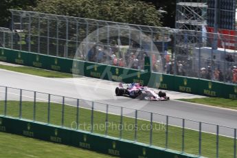 World © Octane Photographic Ltd. Formula 1 – Canadian GP - Practice 2. Sahara Force India VJM11 - Sergio Perez. Circuit Gilles Villeneuve, Montreal, Canada. Friday 8th June 2018.