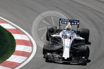 World © Octane Photographic Ltd. Formula 1 – Canadian GP - Practice 2. Williams Martini Racing FW41 – Sergey Sirotkin. Circuit Gilles Villeneuve, Montreal, Canada. Friday 8th June 2018.