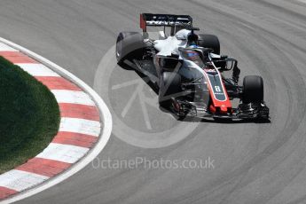 World © Octane Photographic Ltd. Formula 1 – Canadian GP - Practice 2. Haas F1 Team VF-18 – Romain Grosjean. Circuit Gilles Villeneuve, Montreal, Canada. Friday 8th June 2018.