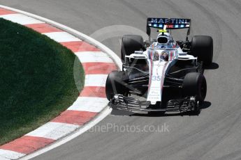 World © Octane Photographic Ltd. Formula 1 – Canadian GP - Practice 2. Williams Martini Racing FW41 – Sergey Sirotkin. Circuit Gilles Villeneuve, Montreal, Canada. Friday 8th June 2018.