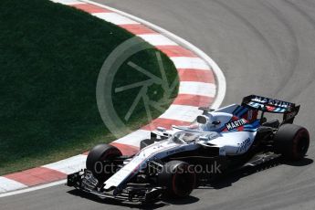 World © Octane Photographic Ltd. Formula 1 – Canadian GP - Practice 2. Williams Martini Racing FW41 – Lance Stroll. Circuit Gilles Villeneuve, Montreal, Canada. Friday 8th June 2018.