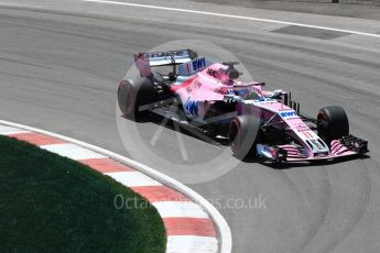 World © Octane Photographic Ltd. Formula 1 – Canadian GP - Practice 2. Sahara Force India VJM11 - Sergio Perez. Circuit Gilles Villeneuve, Montreal, Canada. Friday 8th June 2018.