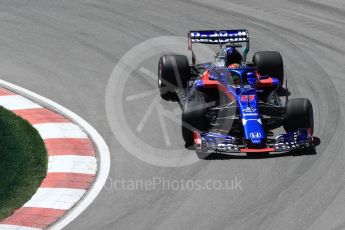 World © Octane Photographic Ltd. Formula 1 – Canadian GP - Practice 2. Scuderia Toro Rosso STR13 – Brendon Hartley. Circuit Gilles Villeneuve, Montreal, Canada. Friday 8th June 2018.