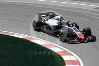 World © Octane Photographic Ltd. Formula 1 – Canadian GP - Practice 2. Haas F1 Team VF-18 – Kevin Magnussen. Circuit Gilles Villeneuve, Montreal, Canada. Friday 8th June 2018.