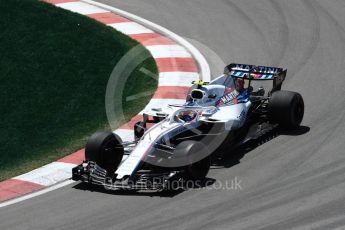 World © Octane Photographic Ltd. Formula 1 – Canadian GP - Practice 2. Williams Martini Racing FW41 – Sergey Sirotkin. Circuit Gilles Villeneuve, Montreal, Canada. Friday 8th June 2018.