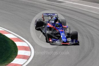 World © Octane Photographic Ltd. Formula 1 – Canadian GP - Practice 2. Scuderia Toro Rosso STR13 – Brendon Hartley. Circuit Gilles Villeneuve, Montreal, Canada. Friday 8th June 2018.