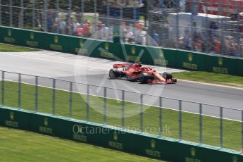 World © Octane Photographic Ltd. Formula 1 – Canadian GP - Practice 2. Scuderia Ferrari SF71-H – Kimi Raikkonen. Circuit Gilles Villeneuve, Montreal, Canada. Friday 8th June 2018.