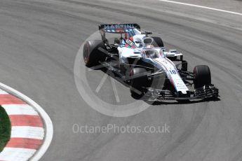World © Octane Photographic Ltd. Formula 1 – Canadian GP - Practice 2. Williams Martini Racing FW41 – Lance Stroll. Circuit Gilles Villeneuve, Montreal, Canada. Friday 8th June 2018.