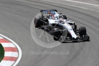 World © Octane Photographic Ltd. Formula 1 – Canadian GP - Practice 2. Williams Martini Racing FW41 – Lance Stroll. Circuit Gilles Villeneuve, Montreal, Canada. Friday 8th June 2018.