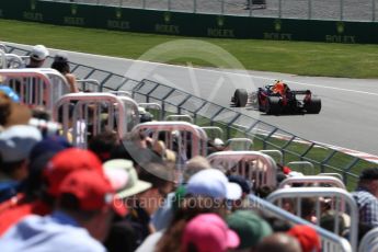 World © Octane Photographic Ltd. Formula 1 – Canadian GP - Practice 2. Aston Martin Red Bull Racing TAG Heuer RB14 – Max Verstappen. Circuit Gilles Villeneuve, Montreal, Canada. Friday 8th June 2018.