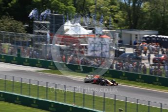 World © Octane Photographic Ltd. Formula 1 – Canadian GP - Practice 2. Aston Martin Red Bull Racing TAG Heuer RB14 – Max Verstappen. Circuit Gilles Villeneuve, Montreal, Canada. Friday 8th June 2018.