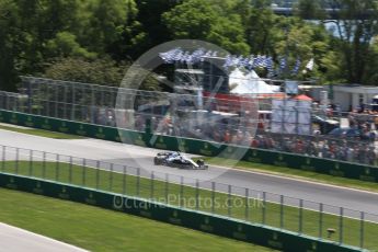 World © Octane Photographic Ltd. Formula 1 – Canadian GP - Practice 2. Williams Martini Racing FW41 – Sergey Sirotkin. Circuit Gilles Villeneuve, Montreal, Canada. Friday 8th June 2018.