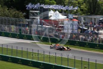 World © Octane Photographic Ltd. Formula 1 – Canadian GP - Practice 2. Aston Martin Red Bull Racing TAG Heuer RB14 – Max Verstappen. Circuit Gilles Villeneuve, Montreal, Canada. Friday 8th June 2018.