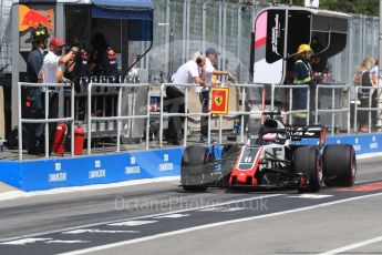 World © Octane Photographic Ltd. Formula 1 – Canadian GP - Practice 3. Haas F1 Team VF-18 – Romain Grosjean. Circuit Gilles Villeneuve, Montreal, Canada. Saturday 9th June 2018.