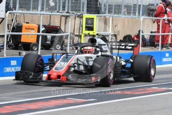 World © Octane Photographic Ltd. Formula 1 – Canadian GP - Practice 3. Haas F1 Team VF-18 – Kevin Magnussen. Circuit Gilles Villeneuve, Montreal, Canada. Saturday 9th June 2018.