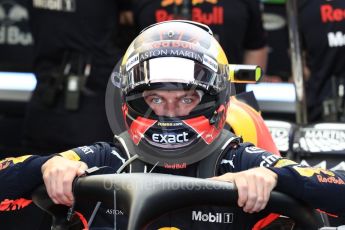 World © Octane Photographic Ltd. Formula 1 – Canadian GP - Practice 3. Aston Martin Red Bull Racing TAG Heuer RB14 – Max Verstappen. Circuit Gilles Villeneuve, Montreal, Canada. Saturday 9th June 2018.