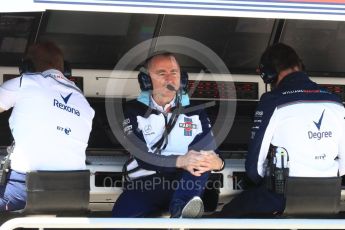 World © Octane Photographic Ltd. Formula 1 - Canadian GP - Practice 3. Paddy Lowe - Chief Technical Officer at Williams Martini Racing. Circuit Gilles Villeneuve, Montreal, Canada. Saturday 9th June 2018.