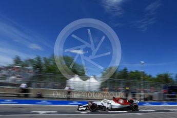 World © Octane Photographic Ltd. Formula 1 – Canadian GP - Practice 3. Alfa Romeo Sauber F1 Team C37 – Marcus Ericsson. Circuit Gilles Villeneuve, Montreal, Canada. Saturday 9th June 2018.
