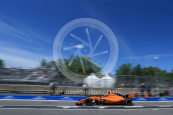 World © Octane Photographic Ltd. Formula 1 – Canadian GP - Practice 3. McLaren MCL33 – Fernando Alonso. Circuit Gilles Villeneuve, Montreal, Canada. Saturday 9th June 2018.