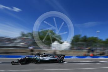 World © Octane Photographic Ltd. Formula 1 – Canadian GP - Practice 3. Mercedes AMG Petronas Motorsport AMG F1 W09 EQ Power+ - Lewis Hamilton. Circuit Gilles Villeneuve, Montreal, Canada. Saturday 9th June 2018.