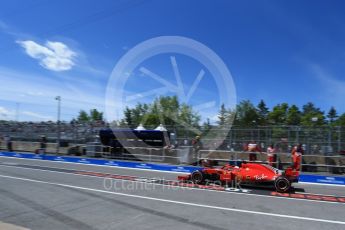 World © Octane Photographic Ltd. Formula 1 – Canadian GP - Practice 3. Scuderia Ferrari SF71-H – Sebastian Vettel. Circuit Gilles Villeneuve, Montreal, Canada. Saturday 9th June 2018.