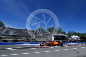 World © Octane Photographic Ltd. Formula 1 – Canadian GP - Practice 3. McLaren MCL33 – Fernando Alonso. Circuit Gilles Villeneuve, Montreal, Canada. Saturday 9th June 2018.