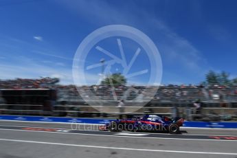 World © Octane Photographic Ltd. Formula 1 – Canadian GP - Practice 3. Scuderia Toro Rosso STR13 – Pierre Gasly. Circuit Gilles Villeneuve, Montreal, Canada. Saturday 9th June 2018.