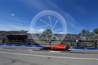 World © Octane Photographic Ltd. Formula 1 – Canadian GP - Practice 3. Scuderia Ferrari SF71-H – Sebastian Vettel. Circuit Gilles Villeneuve, Montreal, Canada. Saturday 9th June 2018.