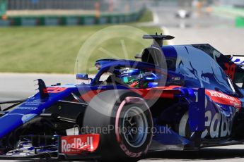 World © Octane Photographic Ltd. Formula 1 – Canadian GP - Quailfying. Scuderia Toro Rosso STR13 – Brendon Hartley. Circuit Gilles Villeneuve, Montreal, Canada. Saturday 9th June 2018.