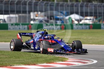 World © Octane Photographic Ltd. Formula 1 – Canadian GP - Quailfying. Scuderia Toro Rosso STR13 – Pierre Gasly. Circuit Gilles Villeneuve, Montreal, Canada. Saturday 9th June 2018.