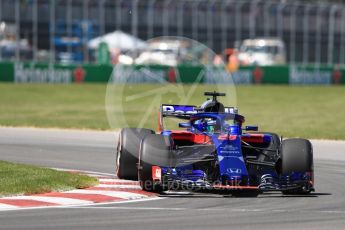 World © Octane Photographic Ltd. Formula 1 – Canadian GP - Quailfying. Scuderia Toro Rosso STR13 – Brendon Hartley. Circuit Gilles Villeneuve, Montreal, Canada. Saturday 9th June 2018.