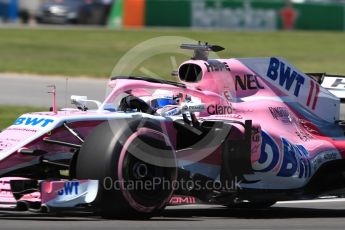 World © Octane Photographic Ltd. Formula 1 – Canadian GP - Quailfying. Sahara Force India VJM11 - Sergio Perez. Circuit Gilles Villeneuve, Montreal, Canada. Saturday 9th June 2018.