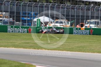 World © Octane Photographic Ltd. Formula 1 – Canadian GP - Quailfying. Haas F1 Team VF-18 – Kevin Magnussen. Circuit Gilles Villeneuve, Montreal, Canada. Saturday 9th June 2018.