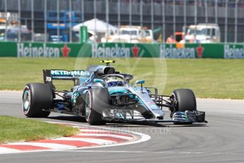 World © Octane Photographic Ltd. Formula 1 – Canadian GP - Quailfying. Mercedes AMG Petronas Motorsport AMG F1 W09 EQ Power+ - Valtteri Bottas. Circuit Gilles Villeneuve, Montreal, Canada. Saturday 9th June 2018.